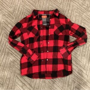 Butter plaid botton down cozy shirt